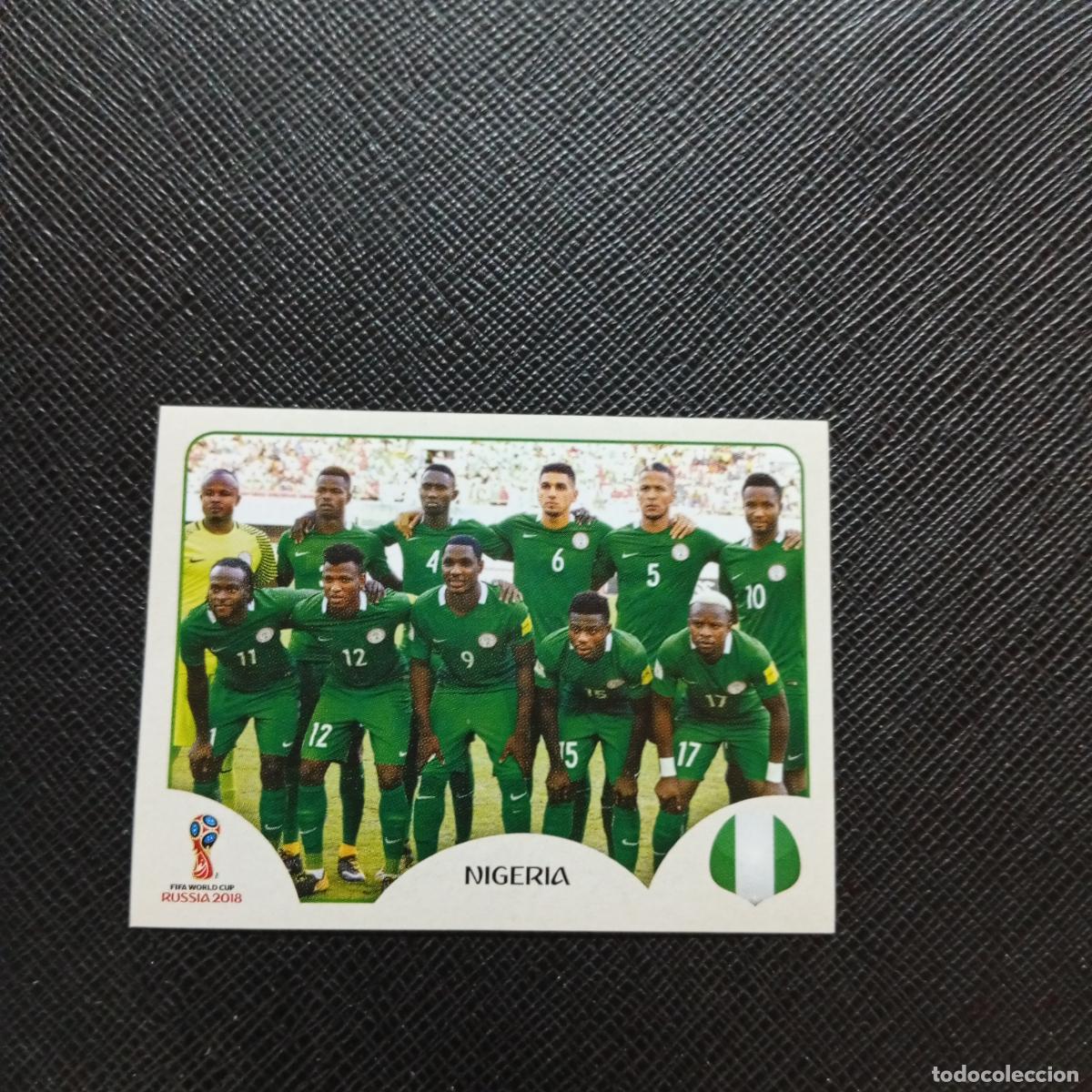 Cromos de f&uacute;tbol: 333 ALINEACION NIGERIA PANINI MUNDIAL RUSIA 2018 CROMO FUTBOL 18 - SIN PEGAR - CJ2 ..............