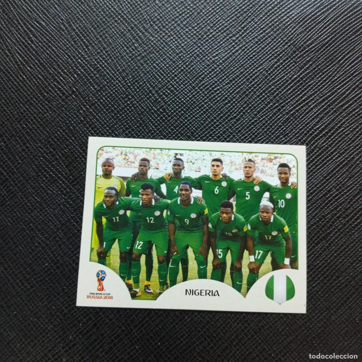 Cromos de f&uacute;tbol: 333 ALINEACION NIGERIA PANINI MUNDIAL RUSIA 2018 CROMO FUTBOL 18 - SIN PEGAR - CJ2 ...............