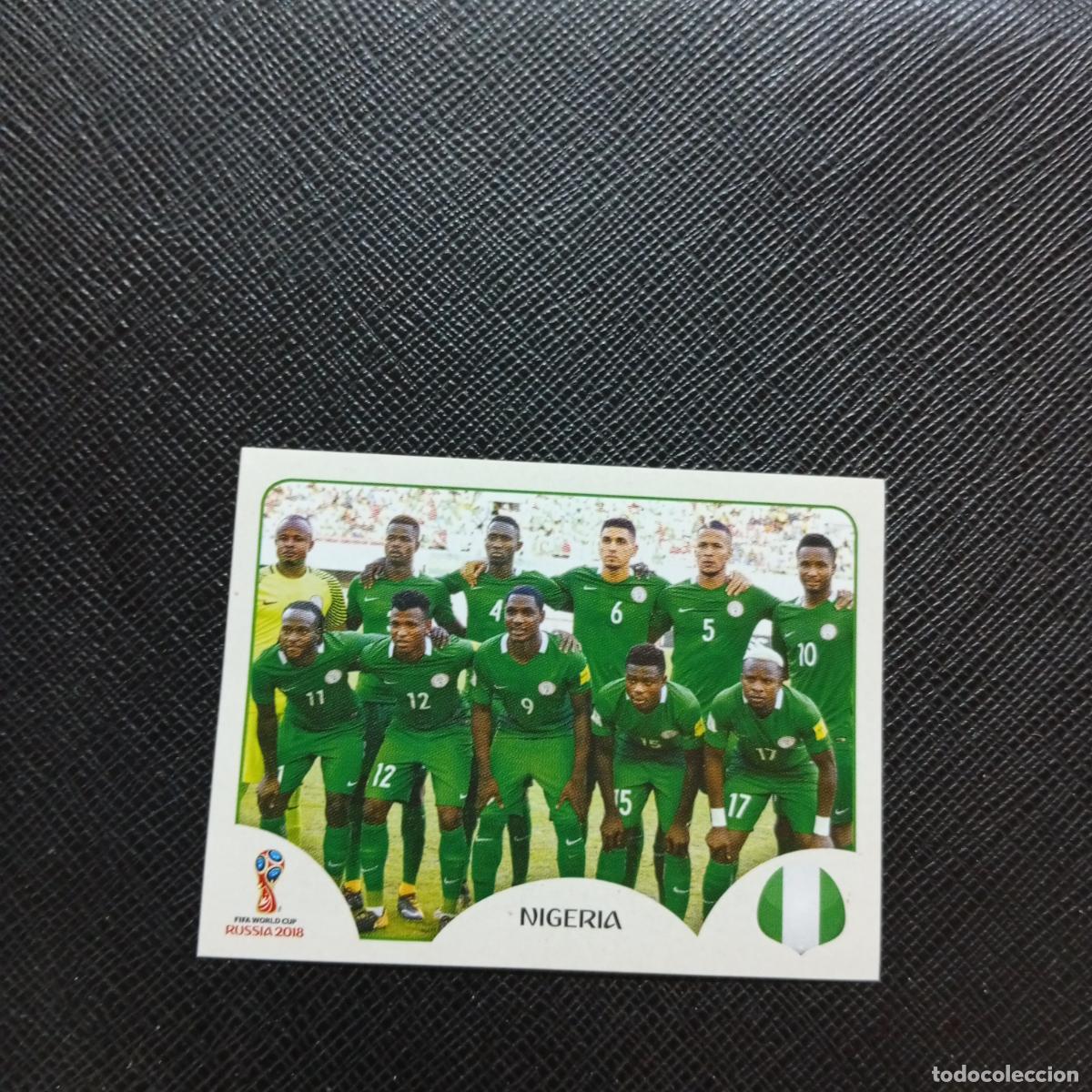 Cromos de f&uacute;tbol: 333 ALINEACION NIGERIA PANINI MUNDIAL RUSIA 2018 CROMO FUTBOL 18 - SIN PEGAR - CJ2 ...............