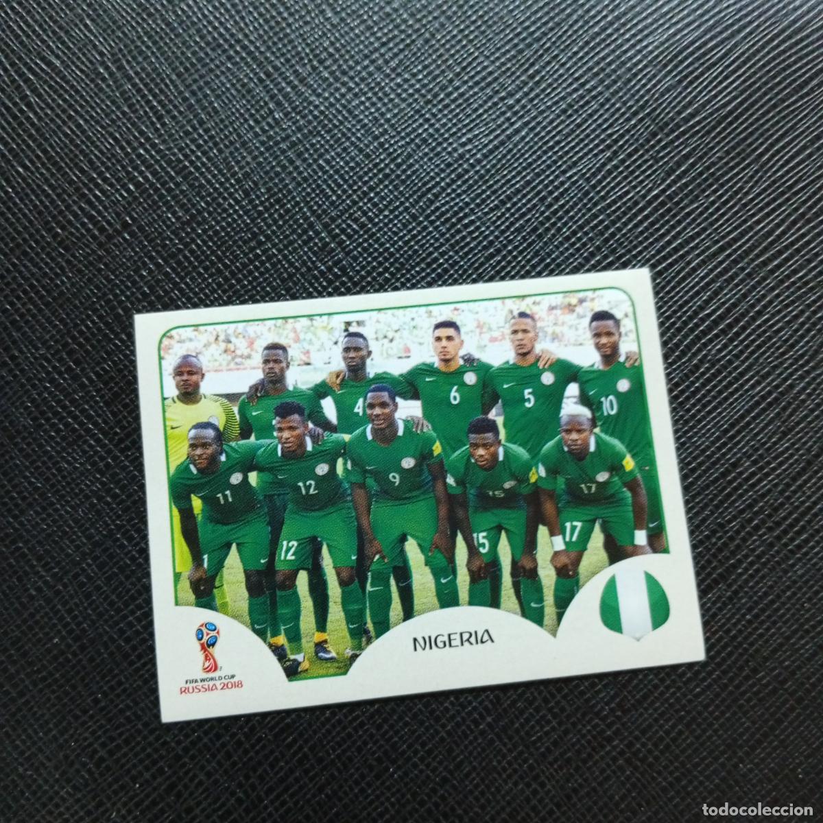 Cromos de f&uacute;tbol: 333 ALINEACION NIGERIA PANINI MUNDIAL RUSIA 2018 CROMO FUTBOL 18 - SIN PEGAR - CJ2 ...............