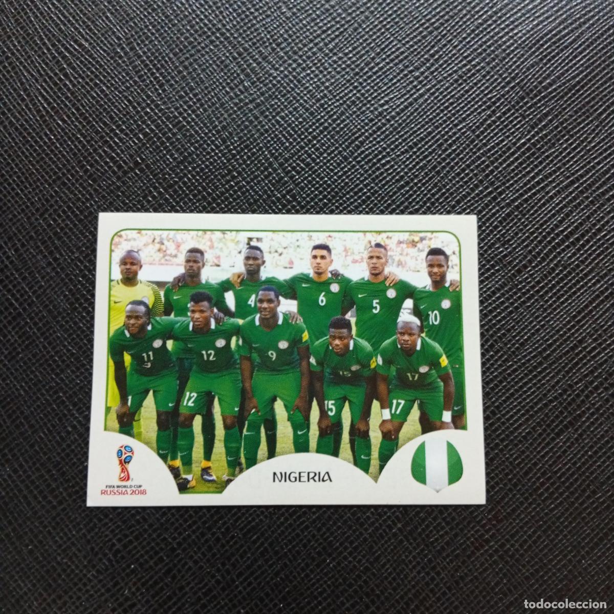 Cromos de f&uacute;tbol: 333 ALINEACION NIGERIA PANINI MUNDIAL RUSIA 2018 CROMO FUTBOL 18 - SIN PEGAR - CJ2 ................