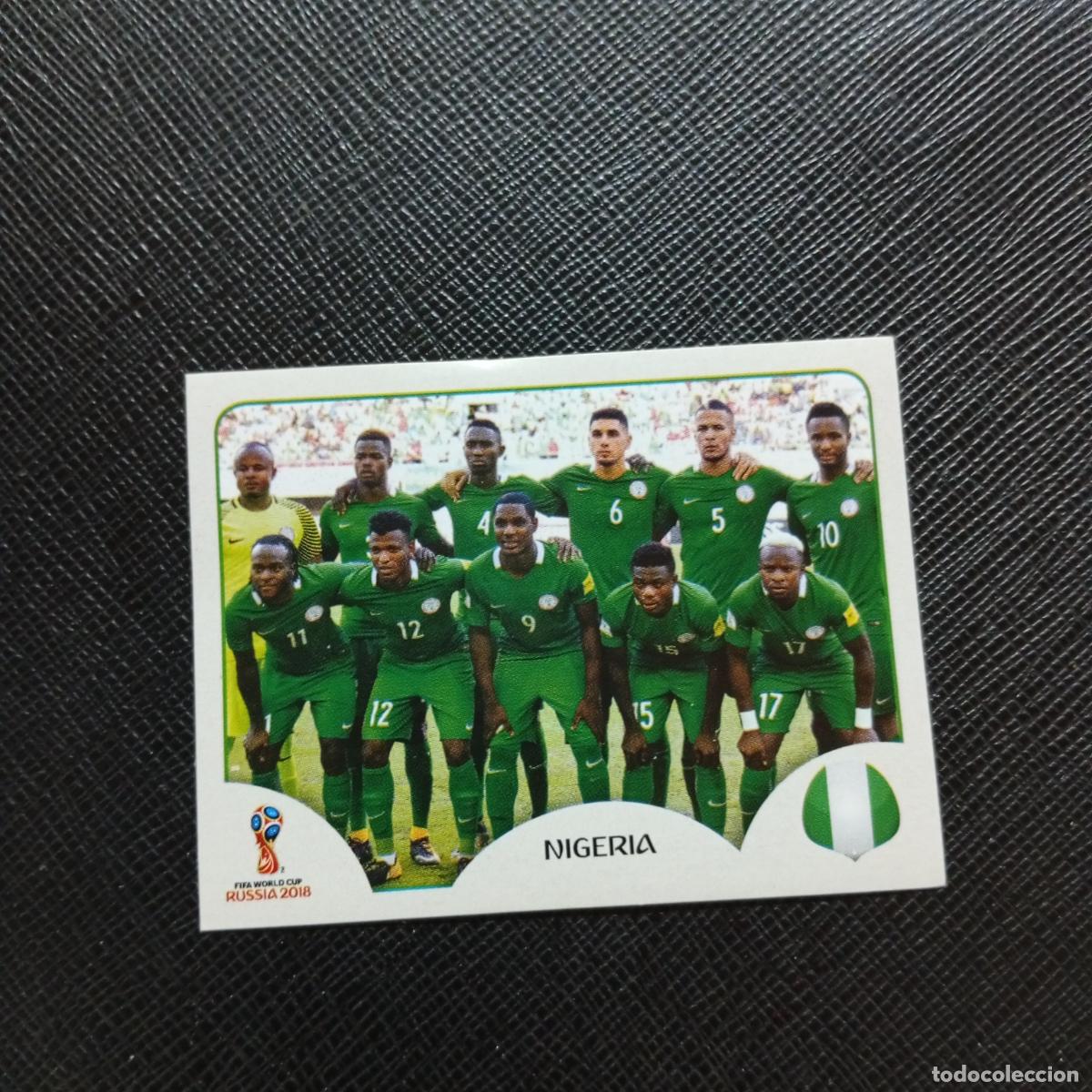 Cromos de f&uacute;tbol: 333 ALINEACION NIGERIA PANINI MUNDIAL RUSIA 2018 CROMO FUTBOL 18 - SIN PEGAR - CJ2 ................
