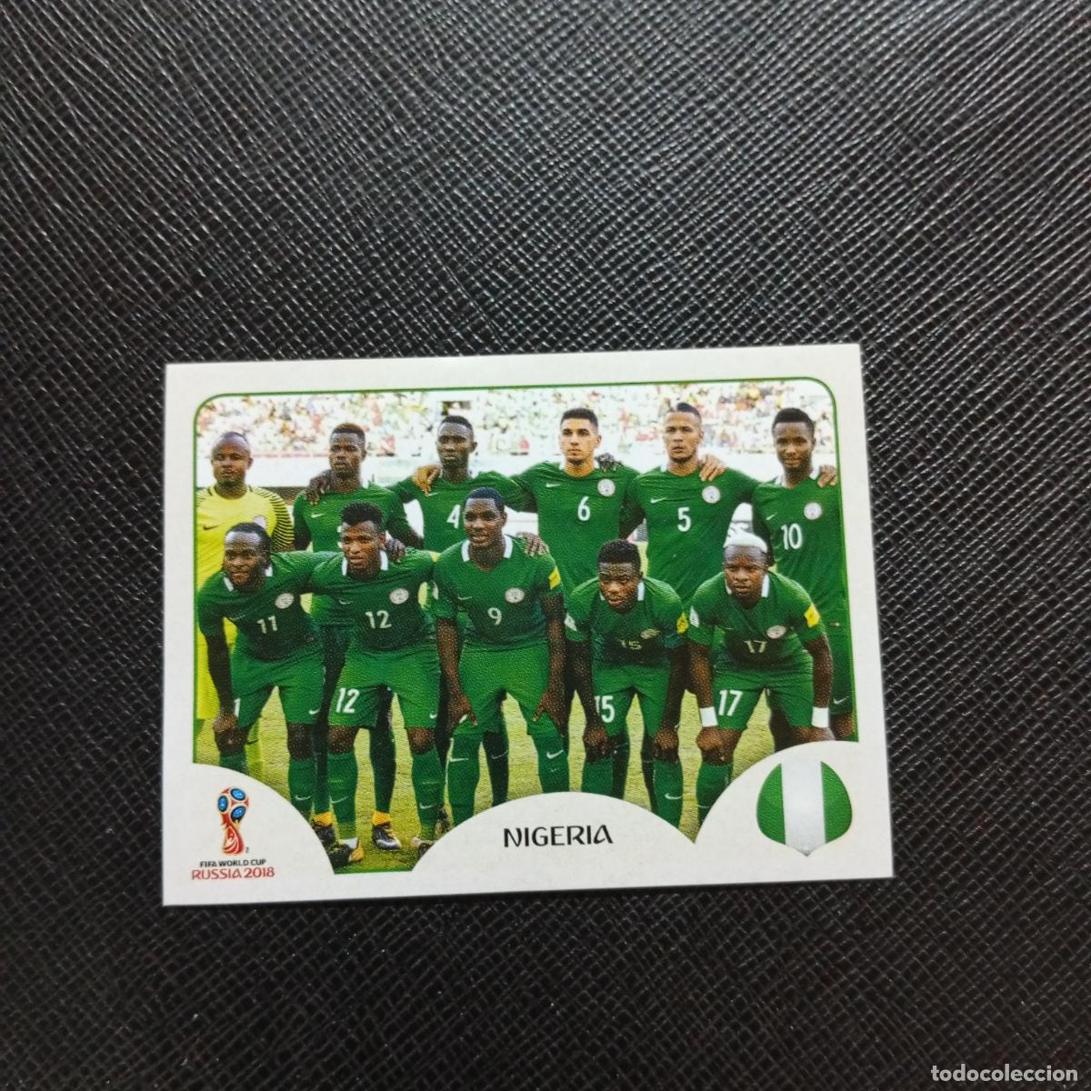 Cromos de f&uacute;tbol: 333 ALINEACION NIGERIA PANINI MUNDIAL RUSIA 2018 CROMO FUTBOL 18 - SIN PEGAR - CJ2 ................