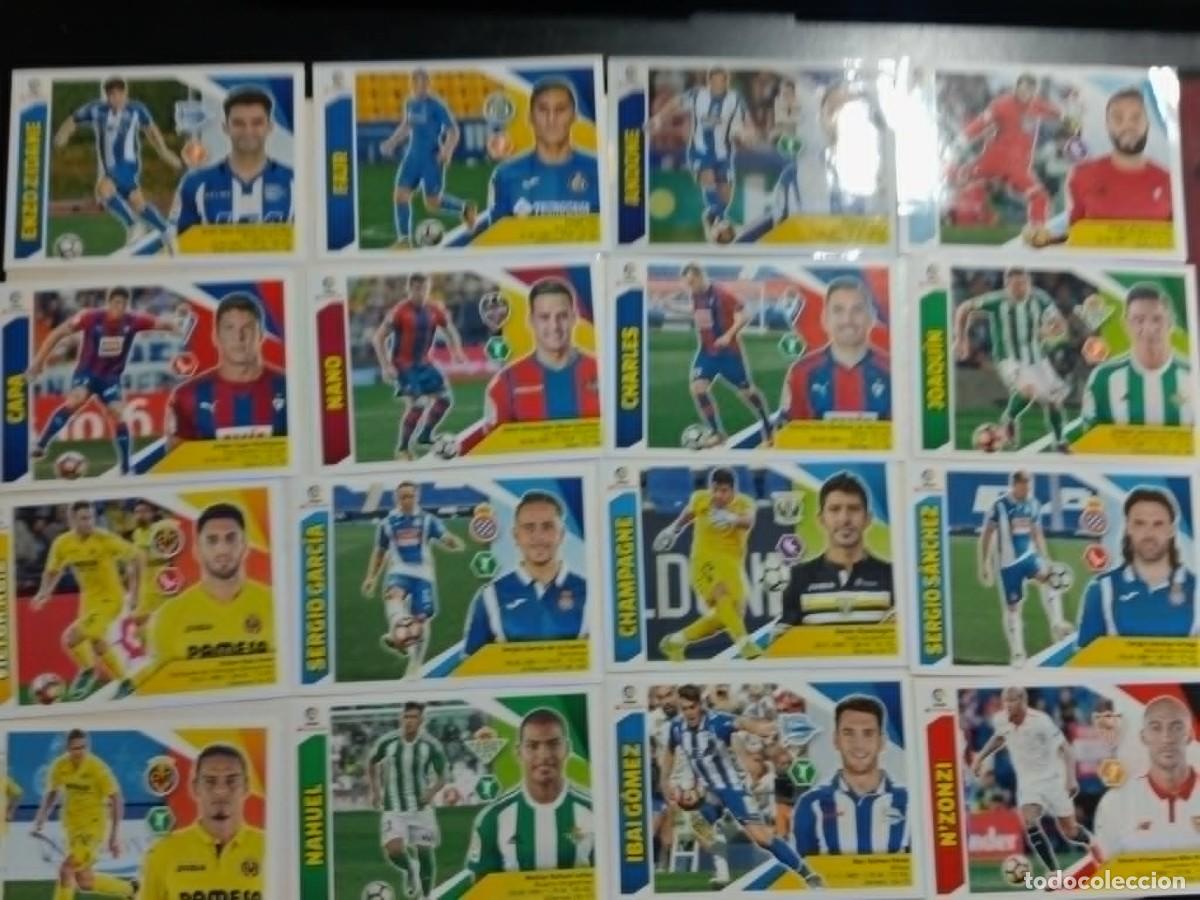 Cromos de f&uacute;tbol: Lote 35 cromos liga este 2017-18