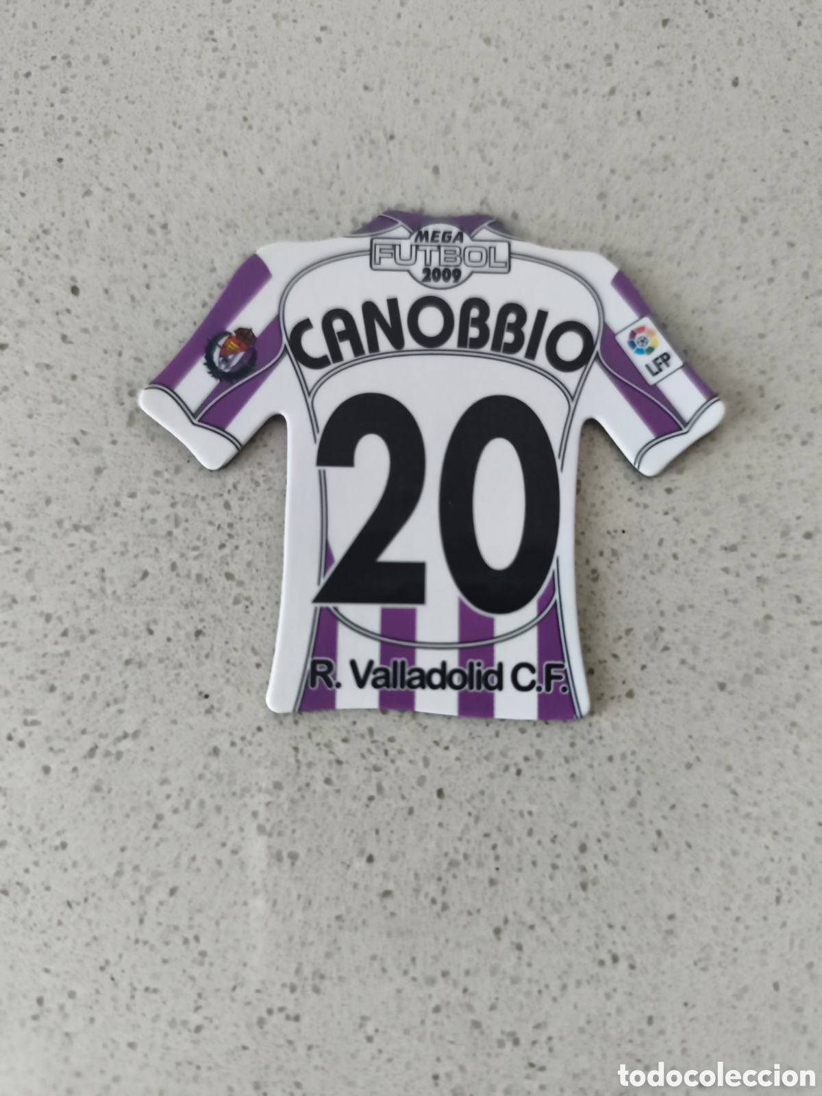 Cartes &agrave; collectionner de Football: CAMISETA IMAN NUMERO 20 CANOBBIO VALLADOLID. MEGA FUTBOL MAGNETS 2008-2009