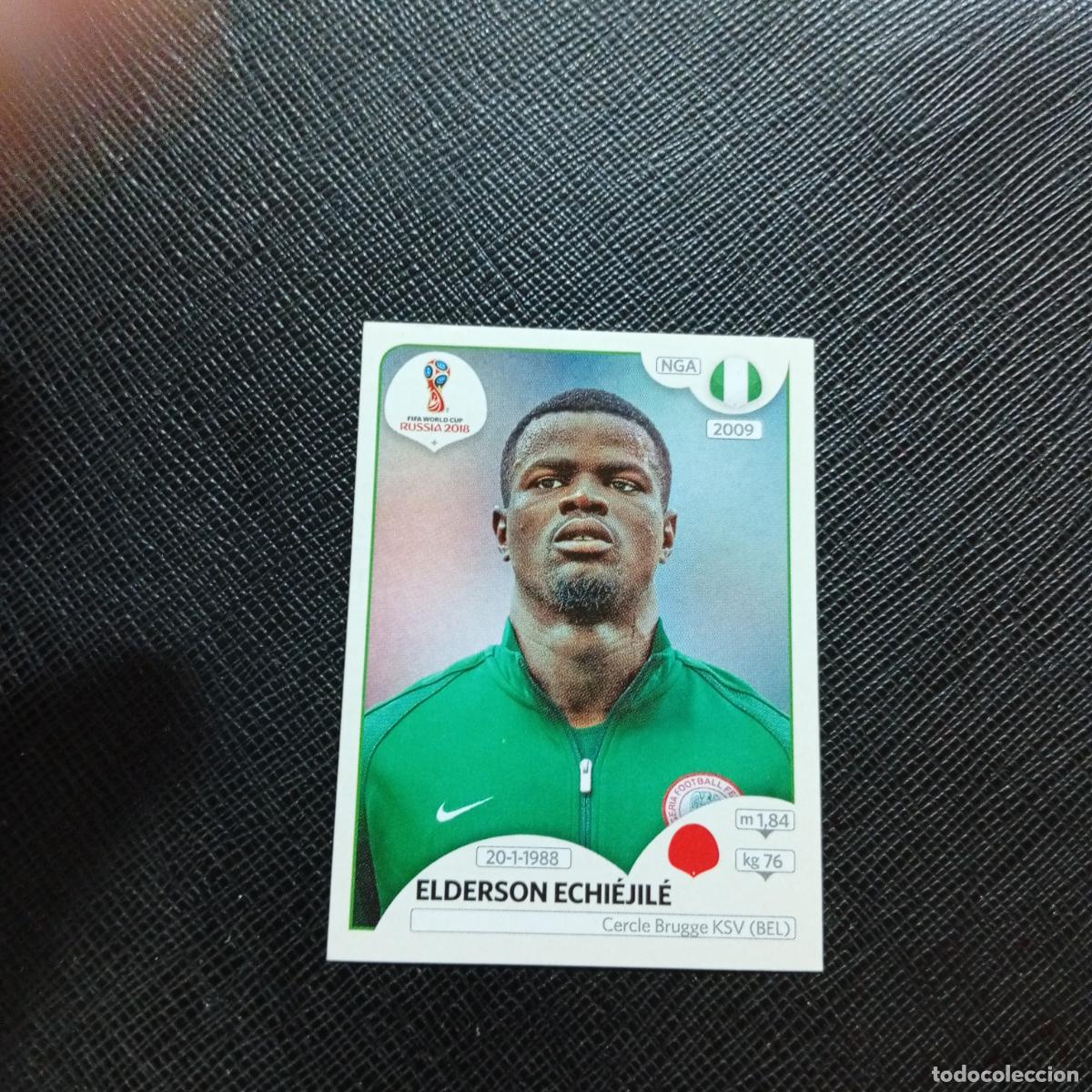 Cartes &agrave; collectionner de Football: 335 ELDERSON ECHIEJILE NIGERIA PANINI MUNDIAL RUSIA 2018 CROMO FUTBOL 18 - SIN PEGAR - CJ2 .