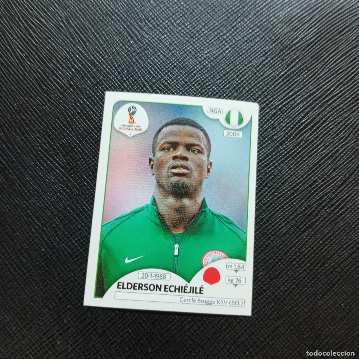 Cartes &agrave; collectionner de Football: 335 ELDERSON ECHIEJILE NIGERIA PANINI MUNDIAL RUSIA 2018 CROMO FUTBOL 18 - SIN PEGAR - CJ2