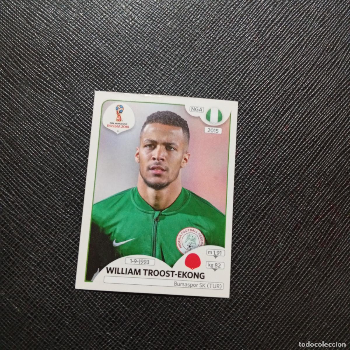 Fu&szlig;ball-Sticker: 337 TROOST EKONG NIGERIA PANINI MUNDIAL RUSIA 2018 CROMO FUTBOL 18 - SIN PEGAR - CJ2