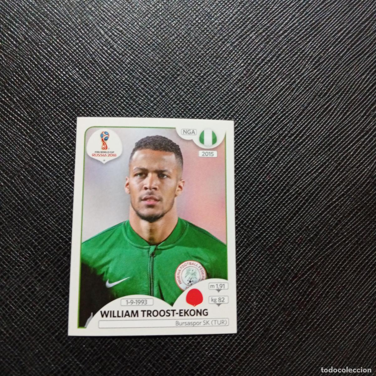 Cromos de f&uacute;tbol: 337 TROOST EKONG NIGERIA PANINI MUNDIAL RUSIA 2018 CROMO FUTBOL 18 - SIN PEGAR - CJ2 ..
