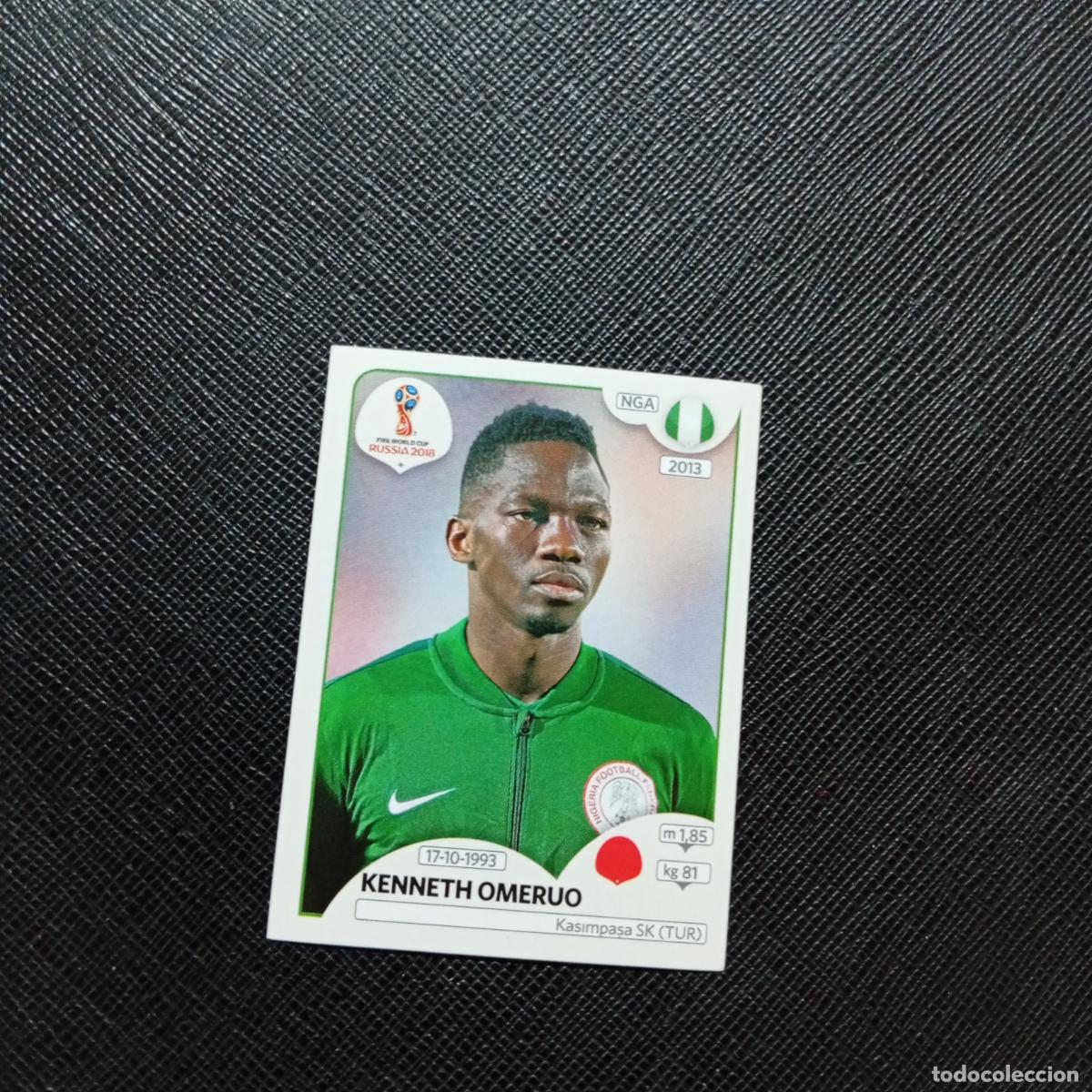 Cromos de f&uacute;tbol: 339 OMERUO NIGERIA PANINI MUNDIAL RUSIA 2018 CROMO FUTBOL 18 - SIN PEGAR - CJ2
