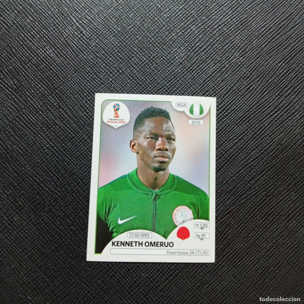 Cromos de f&uacute;tbol: 339 OMERUO NIGERIA PANINI MUNDIAL RUSIA 2018 CROMO FUTBOL 18 - SIN PEGAR - CJ2 .