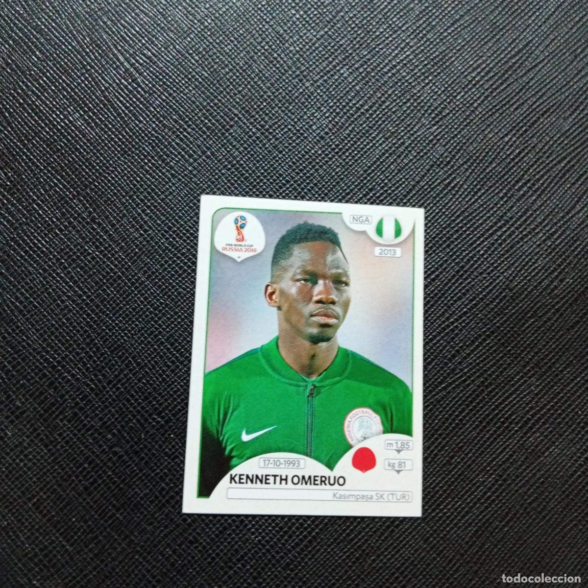 Cromos de f&uacute;tbol: 339 OMERUO NIGERIA PANINI MUNDIAL RUSIA 2018 CROMO FUTBOL 18 - SIN PEGAR - CJ2 .