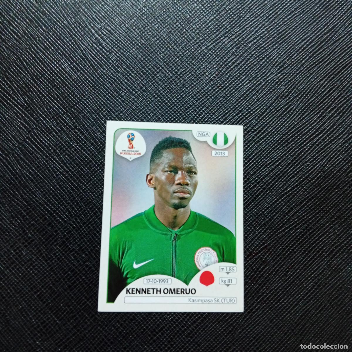 Cromos de f&uacute;tbol: 339 OMERUO NIGERIA PANINI MUNDIAL RUSIA 2018 CROMO FUTBOL 18 - SIN PEGAR - CJ2 ..