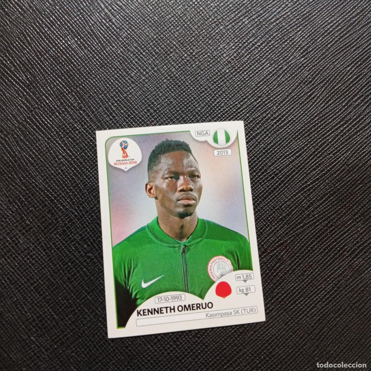 Cromos de f&uacute;tbol: 339 OMERUO NIGERIA PANINI MUNDIAL RUSIA 2018 CROMO FUTBOL 18 - SIN PEGAR - CJ2 ...