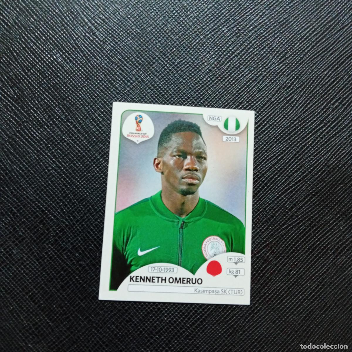 Cromos de f&uacute;tbol: 339 OMERUO NIGERIA PANINI MUNDIAL RUSIA 2018 CROMO FUTBOL 18 - SIN PEGAR - CJ2 ....
