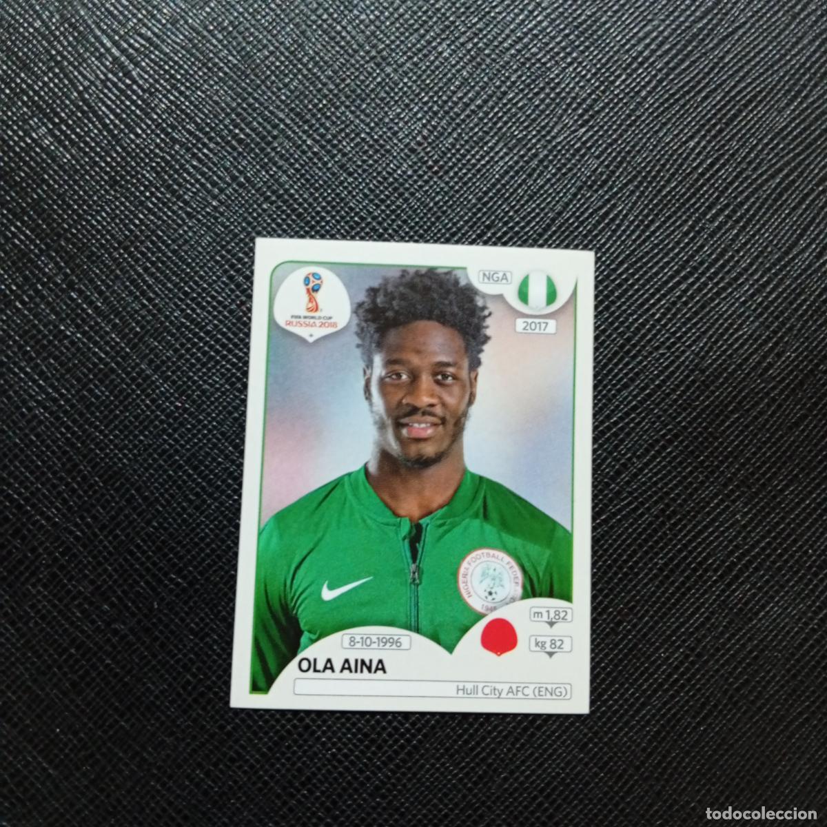 Cromos de f&uacute;tbol: 340 OLA AINA NIGERIA PANINI MUNDIAL RUSIA 2018 CROMO FUTBOL 18 - SIN PEGAR - CJ2