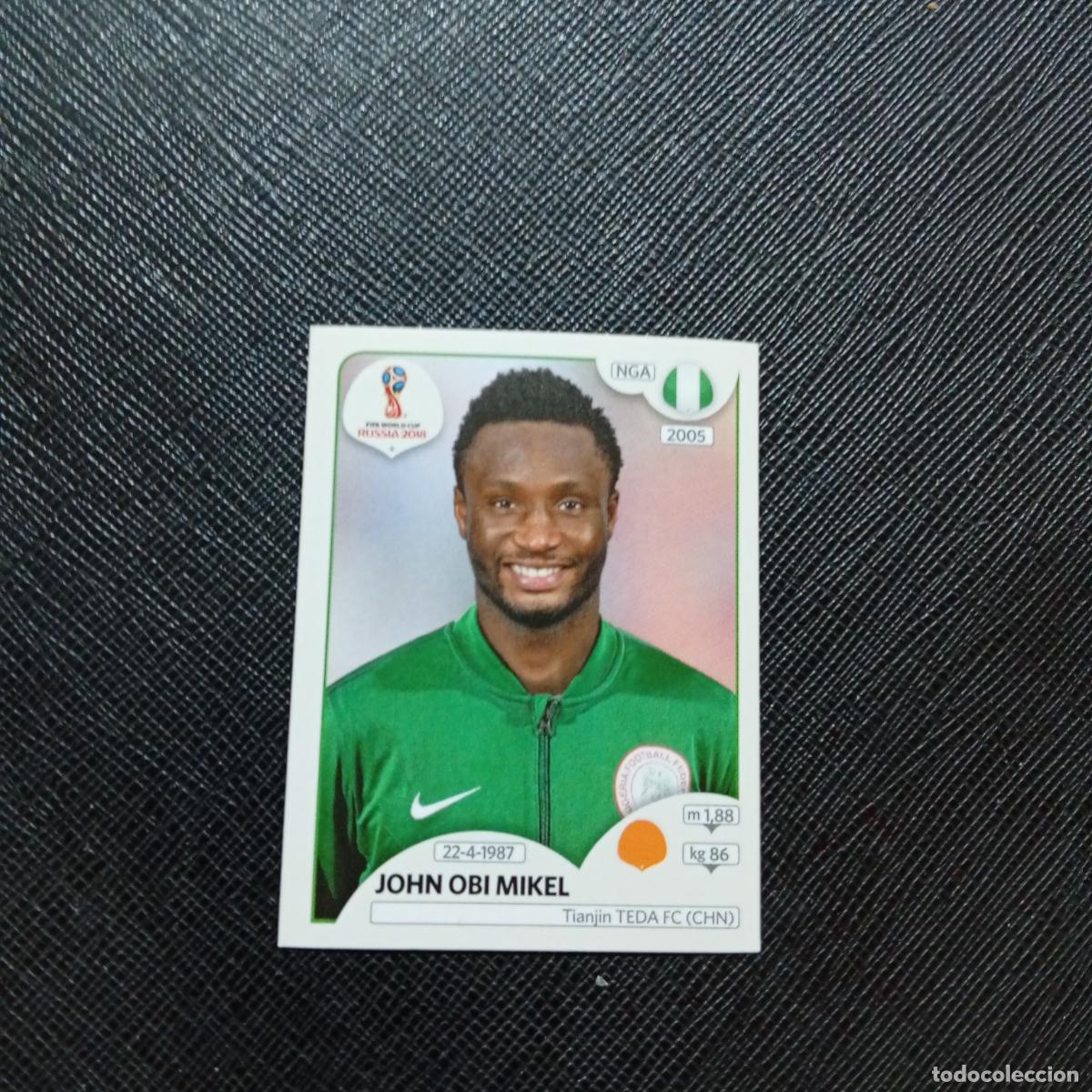 Cromos de f&uacute;tbol: 341 JOHN OBI MIKEL NIGERIA PANINI MUNDIAL RUSIA 2018 CROMO FUTBOL 18 - SIN PEGAR - CJ2