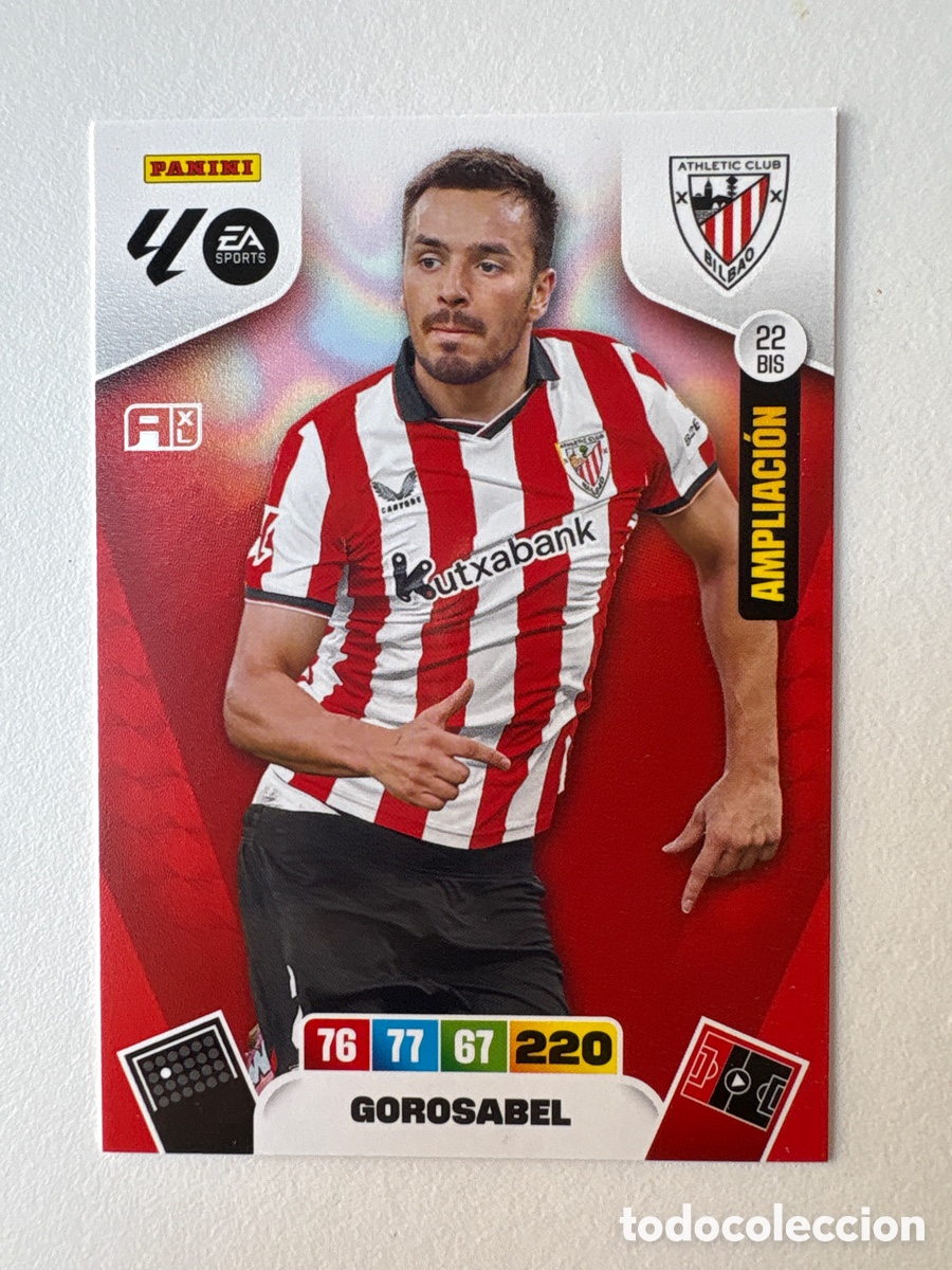 Cromos de f&uacute;tbol: Carta Gorosabel Ampliaci&oacute;n Athletic Club de Bilbao 22bis Adrenalyn 2025-26