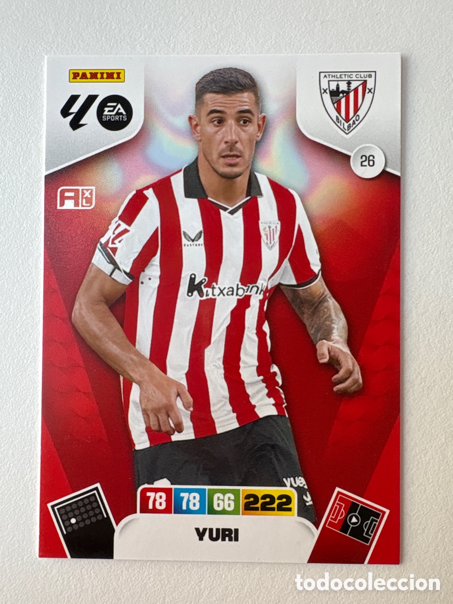 Cromos de f&uacute;tbol: Carta Yuri Athletic Club de Bilbao 26 Adrenalyn 2025-26