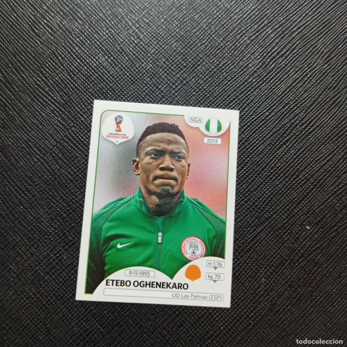 Cromos de f&uacute;tbol: 343 ETEBO OGHENEKARO NIGERIA PANINI MUNDIAL RUSIA 2018 CROMO FUTBOL 18 - SIN PEGAR - CJ2
