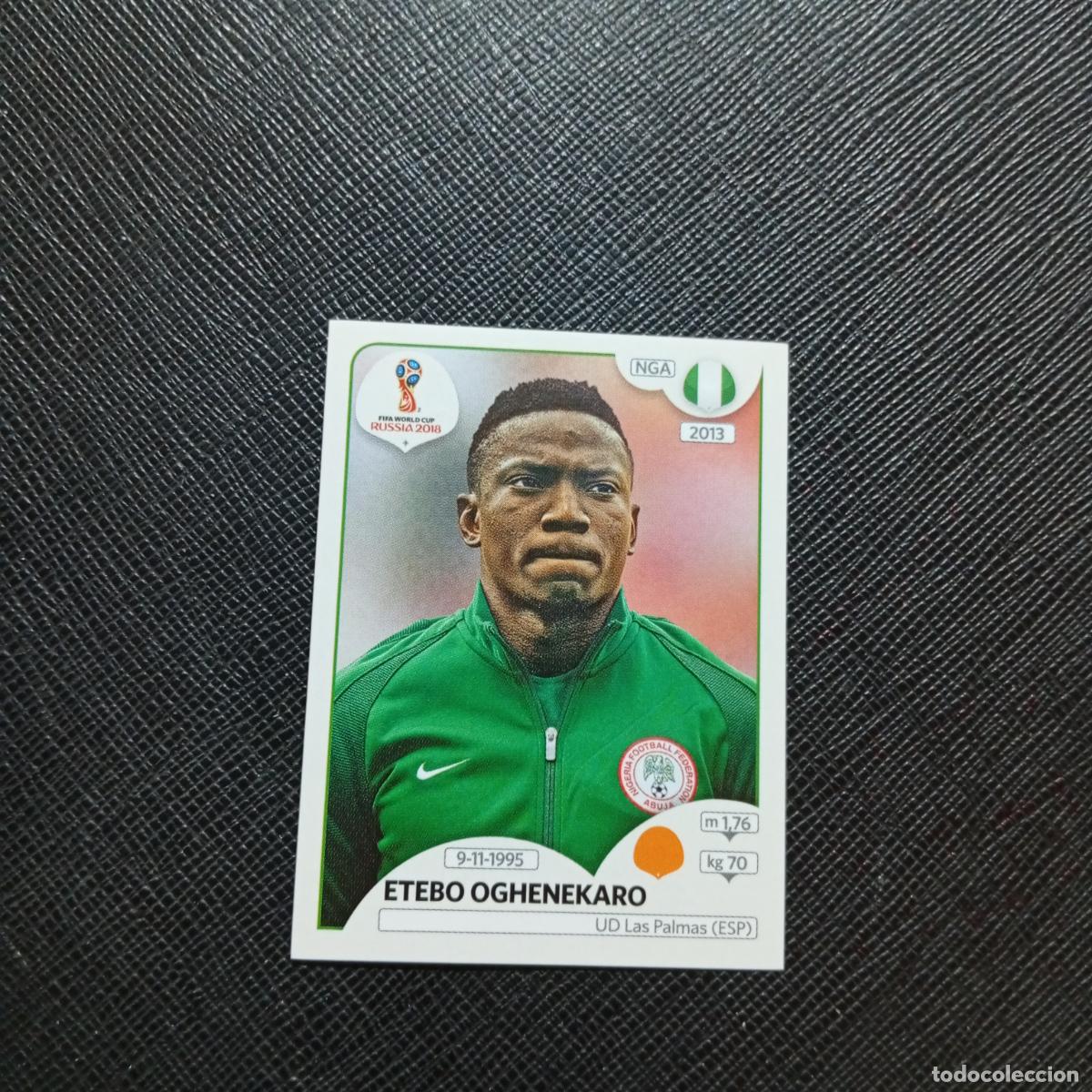 Fu&szlig;ball-Sticker: 343 ETEBO OGHENEKARO NIGERIA PANINI MUNDIAL RUSIA 2018 CROMO FUTBOL 18 - SIN PEGAR - CJ2 ..