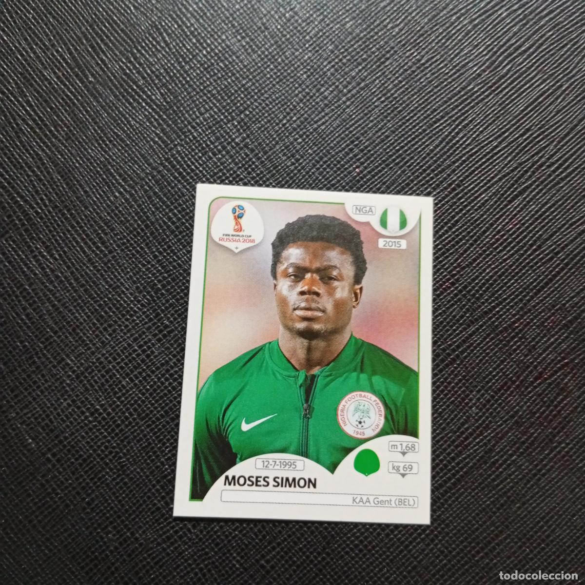 Football Stickers: 348 MOSES SIMON NIGERIA PANINI MUNDIAL RUSIA 2018 CROMO FUTBOL 18 - SIN PEGAR - CJ2