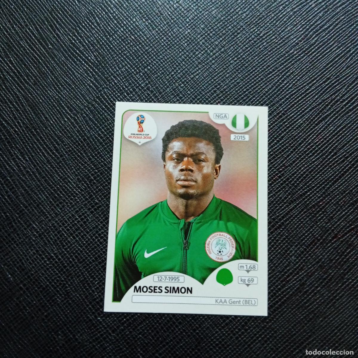 Cromos de f&uacute;tbol: 348 MOSES SIMON NIGERIA PANINI MUNDIAL RUSIA 2018 CROMO FUTBOL 18 - SIN PEGAR - CJ2 .