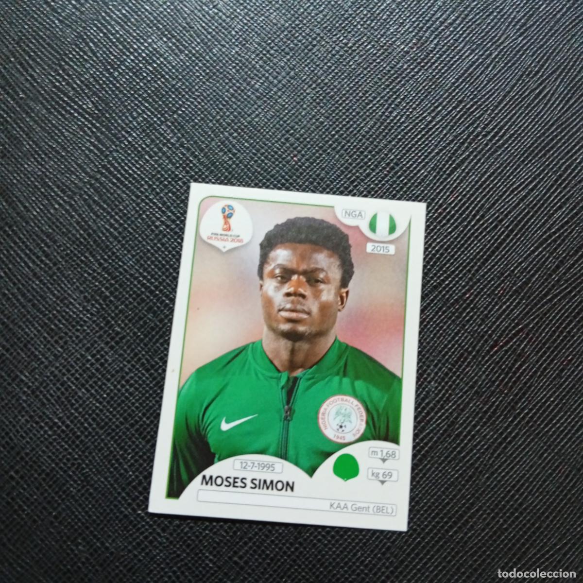 Cromos de f&uacute;tbol: 348 MOSES SIMON NIGERIA PANINI MUNDIAL RUSIA 2018 CROMO FUTBOL 18 - SIN PEGAR - CJ2 ..