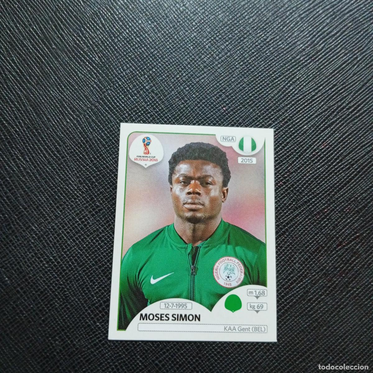 Cromos de f&uacute;tbol: 348 MOSES SIMON NIGERIA PANINI MUNDIAL RUSIA 2018 CROMO FUTBOL 18 - SIN PEGAR - CJ2 ....