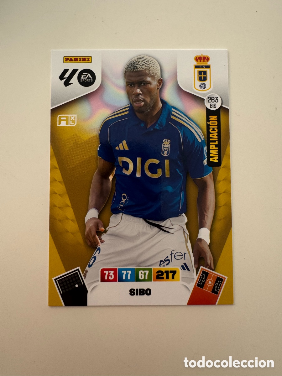 Cromos de f&uacute;tbol: PANINI ADRENALYN XL LIGA 2025-2026 25-26 &ndash; Kwasi Sibo Real Oviedo N&ordm; 263 BIS