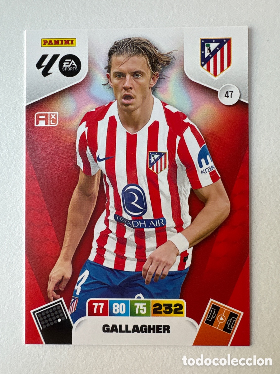 Cromos de f&uacute;tbol: Carta Conor Gallagher Atletico de Madrid 47 Adrenalyn 2025-26