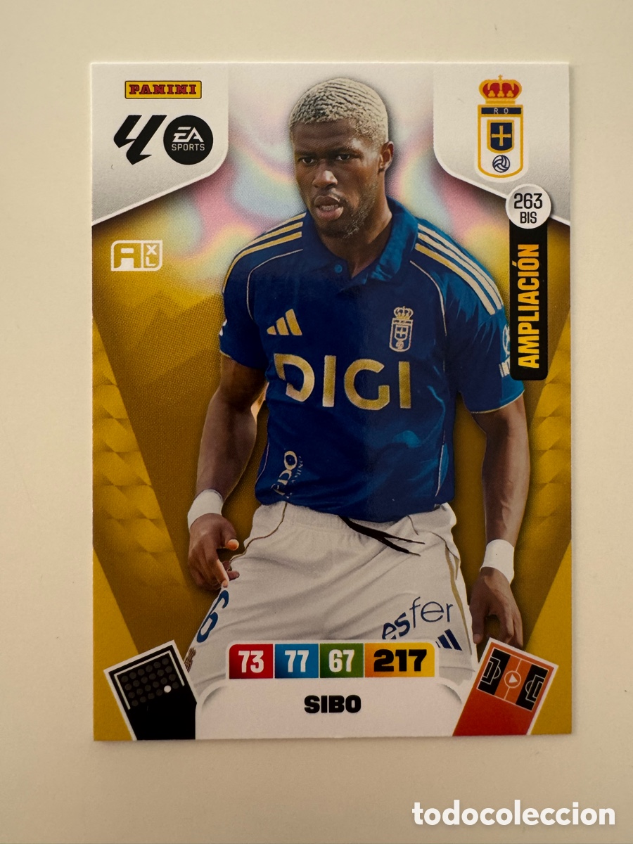 Cromos de f&uacute;tbol: PANINI ADRENALYN XL LIGA 2025-2026 25-26 &ndash; Kwasi Sibo Real Oviedo N&ordm; 263 BIS