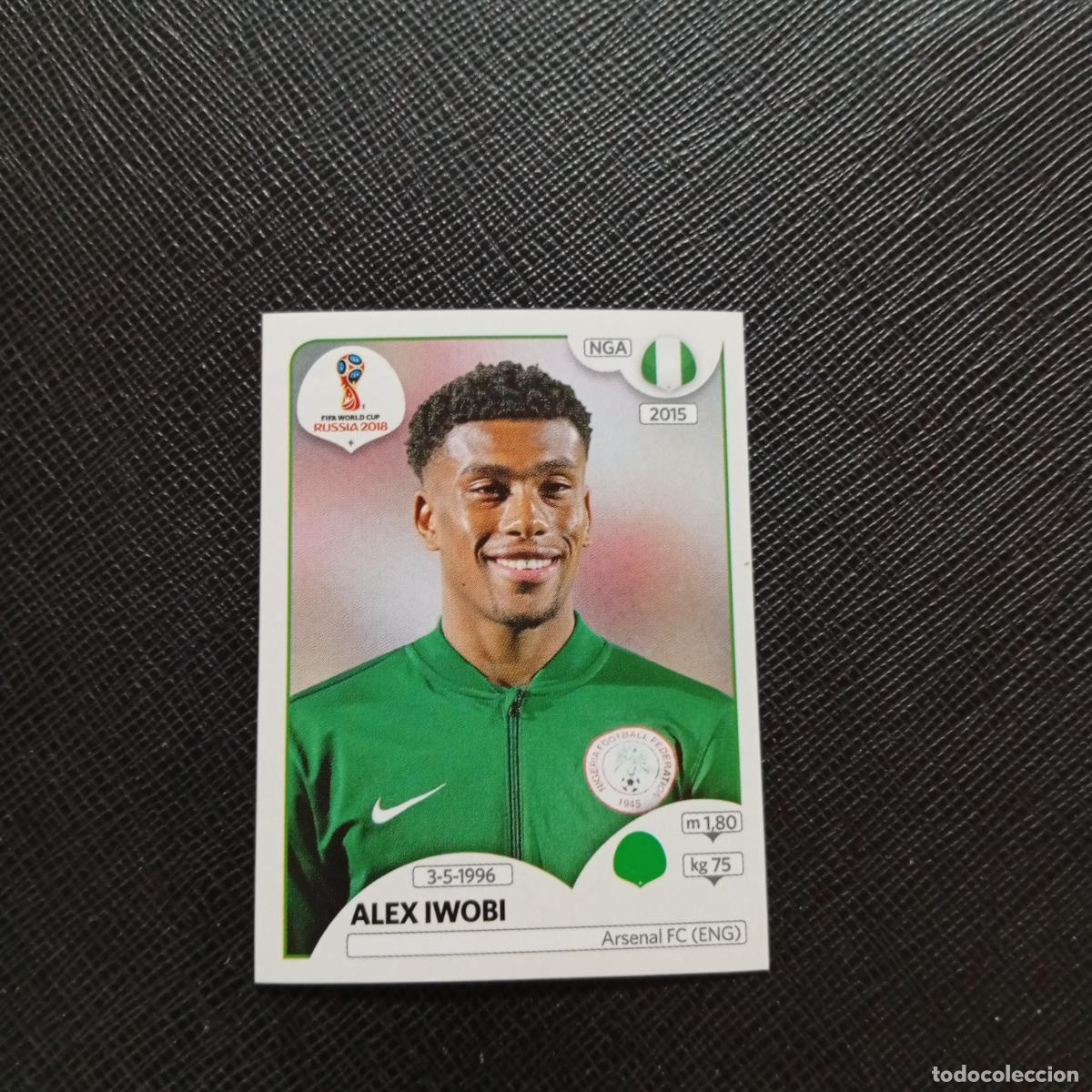 Cromos de f&uacute;tbol: 350 ALEX IWOBI NIGERIA PANINI MUNDIAL RUSIA 2018 CROMO FUTBOL 18 - SIN PEGAR - CJ2