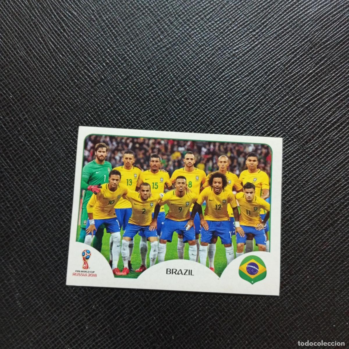 Cromos de f&uacute;tbol: 353 ALINEACION BRASIL PANINI MUNDIAL RUSIA 2018 CROMO FUTBOL 18 - SIN PEGAR - CJ2 ...