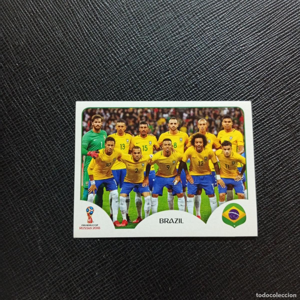 Cromos de f&uacute;tbol: 353 ALINEACION BRASIL PANINI MUNDIAL RUSIA 2018 CROMO FUTBOL 18 - SIN PEGAR - CJ2 ...