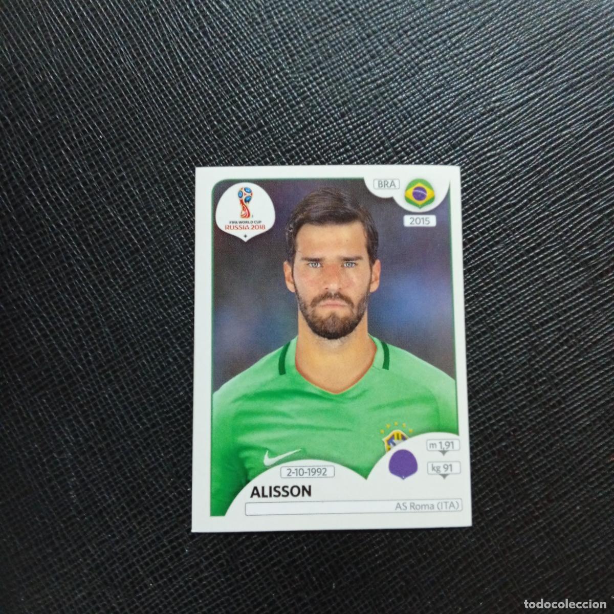 Cromos de f&uacute;tbol: 354 ALISSON BRASIL PANINI MUNDIAL RUSIA 2018 CROMO FUTBOL 18 - SIN PEGAR - CJ2 B