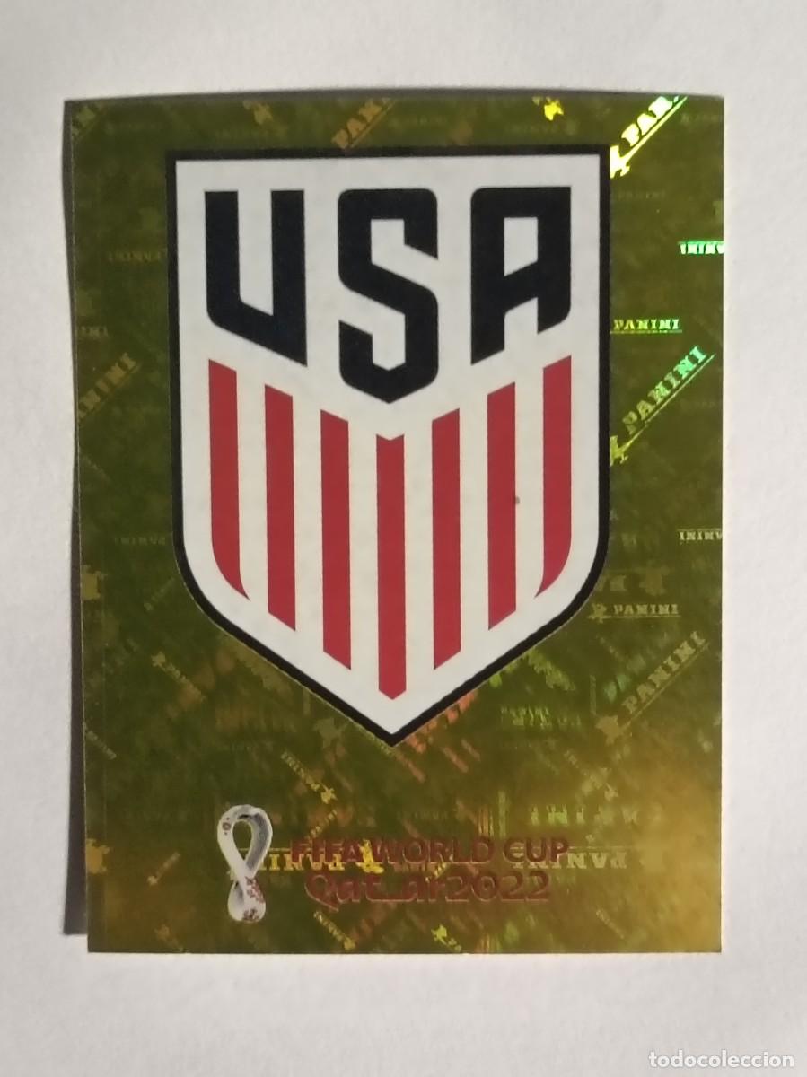 Cromos de f&uacute;tbol: #USA 2 ESCUDO (ESTADOS UNIDOS) MUNDIAL QATAR 2022 PANINI