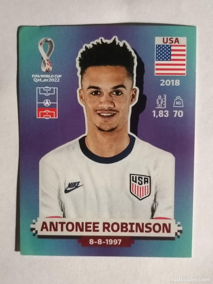Cromos de f&uacute;tbol: #USA 8 ANTONEE ROBINSON (ESTADOS UNIDOS) MUNDIAL QATAR 2022 PANINI