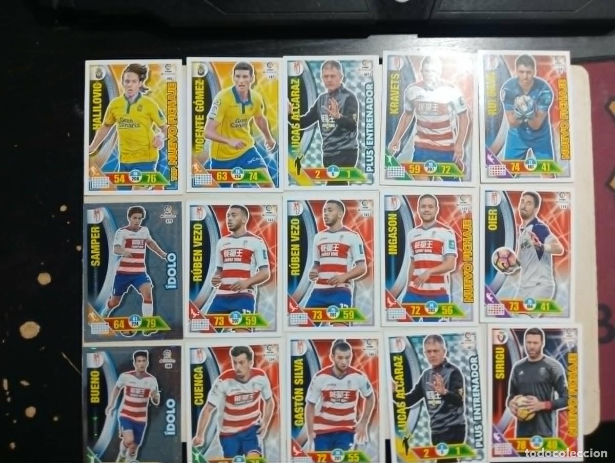 Cromos de f&uacute;tbol: Lote de 109 cromos de Adrenalyn 2016-17