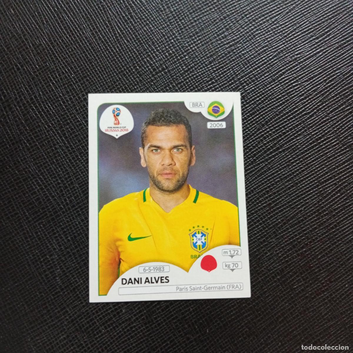 Cromos de f&uacute;tbol: 355 DANI ALVES BRASIL PANINI MUNDIAL RUSIA 2018 CROMO FUTBOL 18 - SIN PEGAR - CJ2