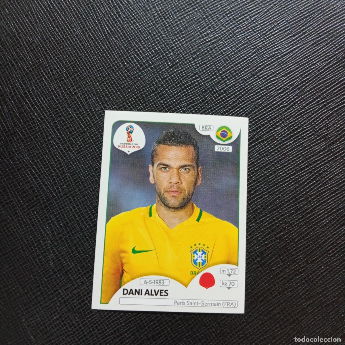 Cromos de f&uacute;tbol: 355 DANI ALVES BRASIL PANINI MUNDIAL RUSIA 2018 CROMO FUTBOL 18 - SIN PEGAR - CJ2 .