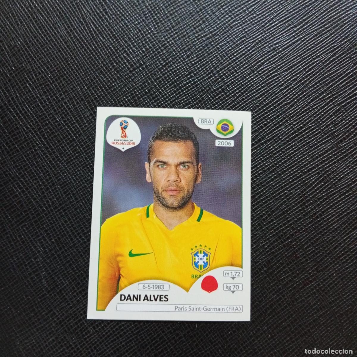 Cromos de f&uacute;tbol: 355 DANI ALVES BRASIL PANINI MUNDIAL RUSIA 2018 CROMO FUTBOL 18 - SIN PEGAR - CJ2 .