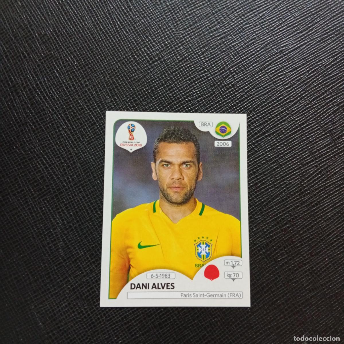 Fu&szlig;ball-Sticker: 355 DANI ALVES BRASIL PANINI MUNDIAL RUSIA 2018 CROMO FUTBOL 18 - SIN PEGAR - CJ2 ..
