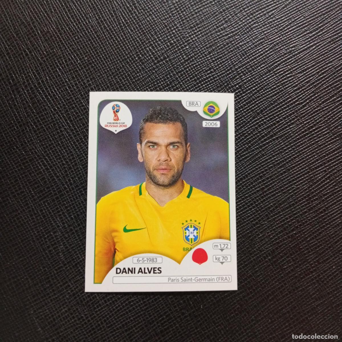 Fu&szlig;ball-Sticker: 355 DANI ALVES BRASIL PANINI MUNDIAL RUSIA 2018 CROMO FUTBOL 18 - SIN PEGAR - CJ2 ..