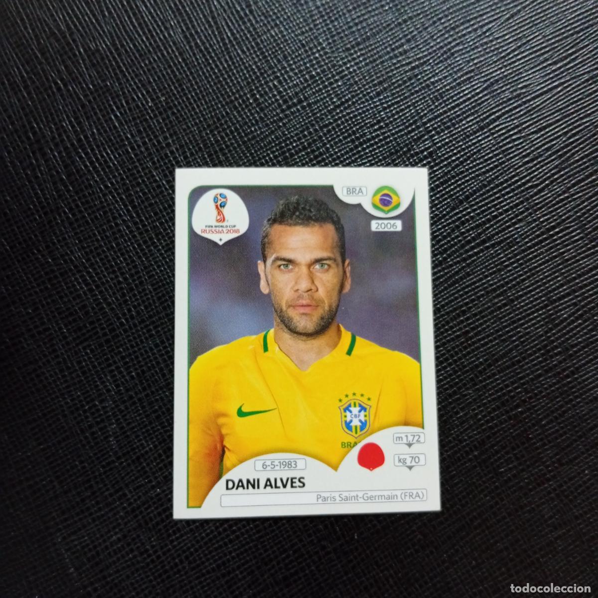 Fu&szlig;ball-Sticker: 355 DANI ALVES BRASIL PANINI MUNDIAL RUSIA 2018 CROMO FUTBOL 18 - SIN PEGAR - CJ2 ...
