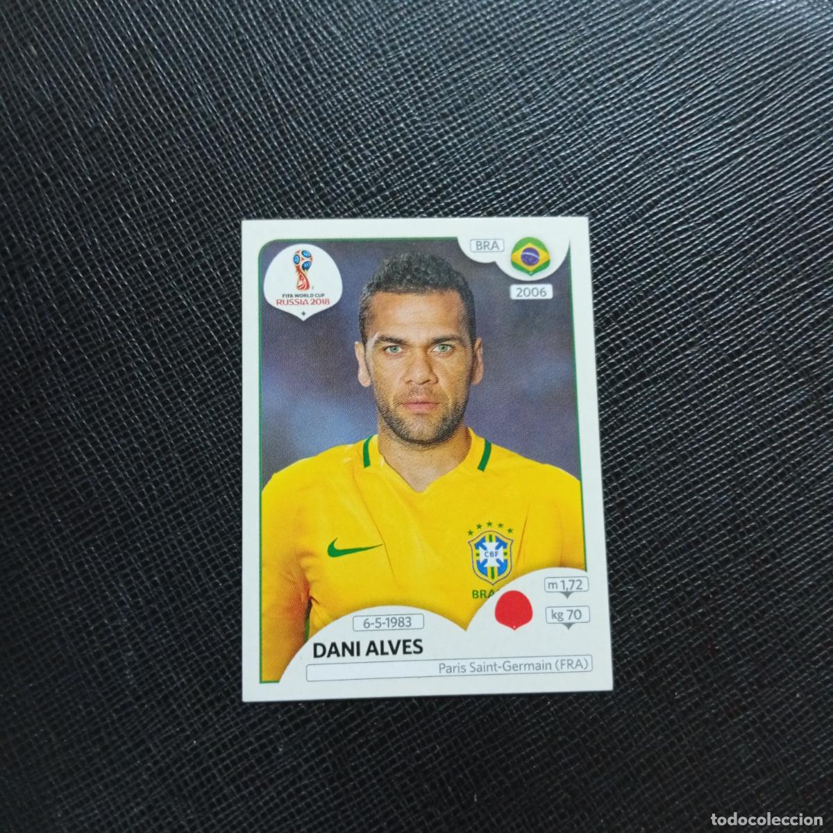 Fu&szlig;ball-Sticker: 355 DANI ALVES BRASIL PANINI MUNDIAL RUSIA 2018 CROMO FUTBOL 18 - SIN PEGAR - CJ2 ...