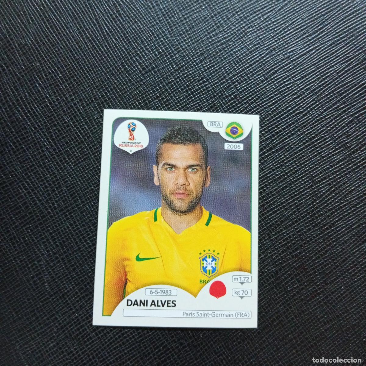Fu&szlig;ball-Sticker: 355 DANI ALVES BRASIL PANINI MUNDIAL RUSIA 2018 CROMO FUTBOL 18 - SIN PEGAR - CJ2 ....