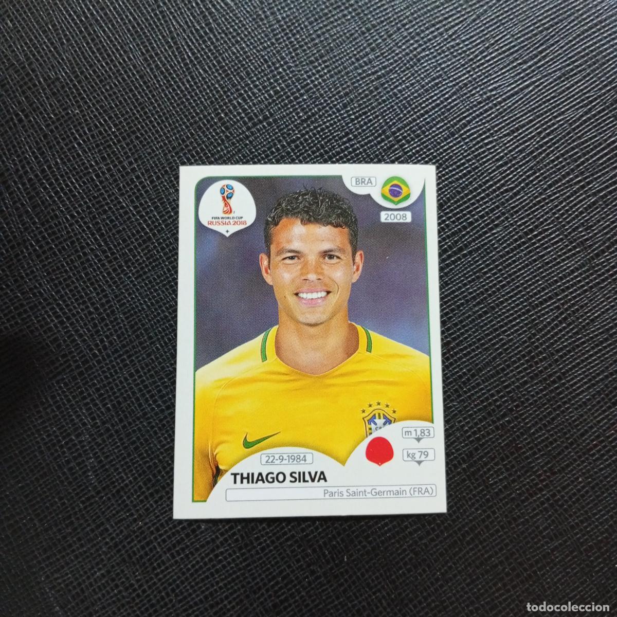 Fu&szlig;ball-Sticker: 356 THIAGO SILVA BRASIL PANINI MUNDIAL RUSIA 2018 CROMO FUTBOL 18 - SIN PEGAR - CJ2