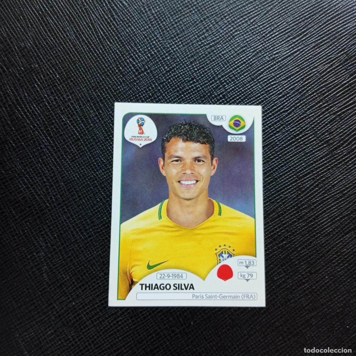 Fu&szlig;ball-Sticker: 356 THIAGO SILVA BRASIL PANINI MUNDIAL RUSIA 2018 CROMO FUTBOL 18 - SIN PEGAR - CJ2 .