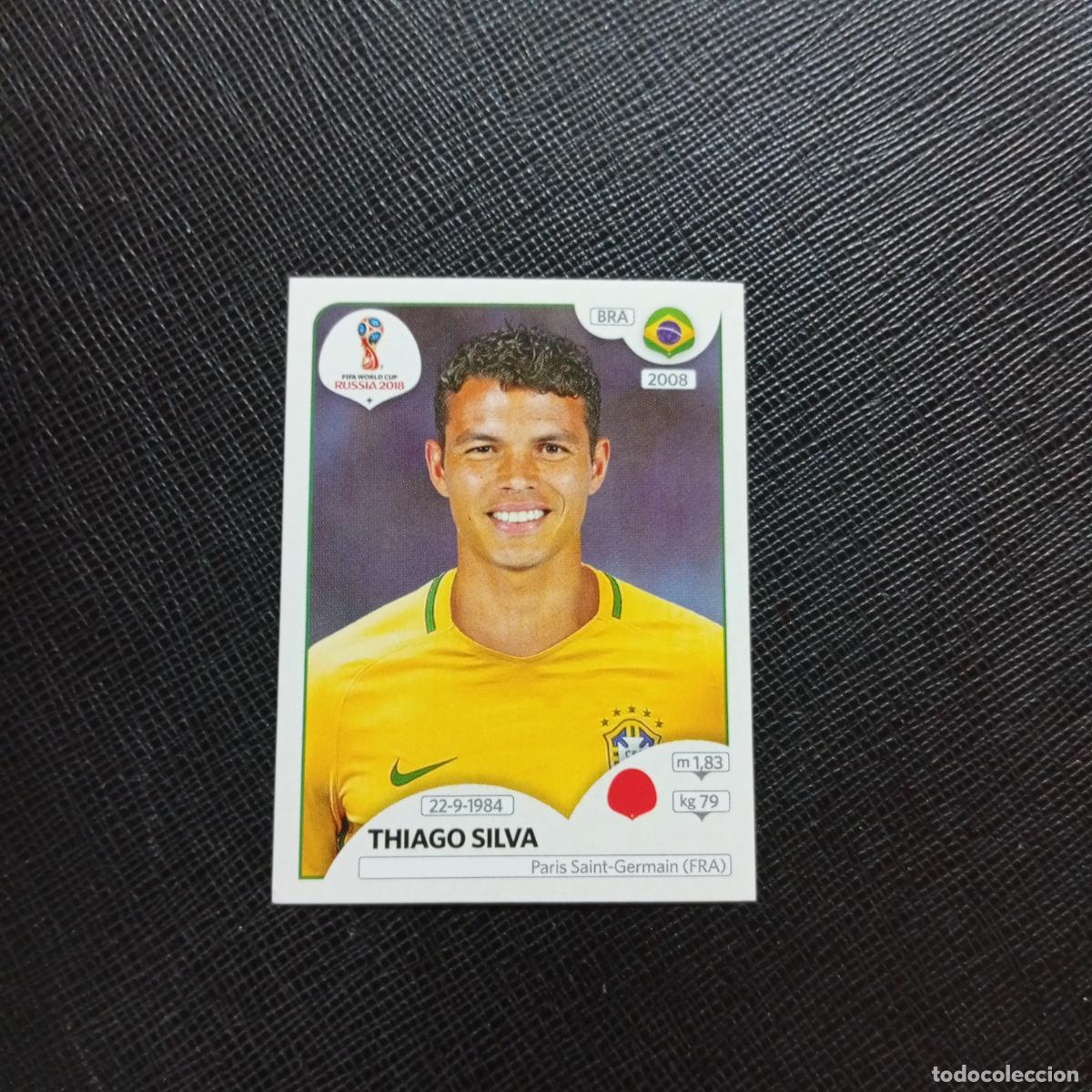 Fu&szlig;ball-Sticker: 356 THIAGO SILVA BRASIL PANINI MUNDIAL RUSIA 2018 CROMO FUTBOL 18 - SIN PEGAR - CJ2 .